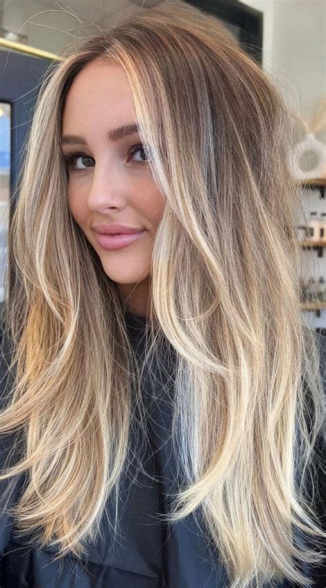 balayage blond|blonde balayage on dirty hair.